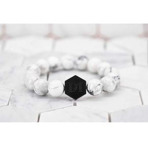 Dear Martian White How Lite Stone Beaded Bracelet